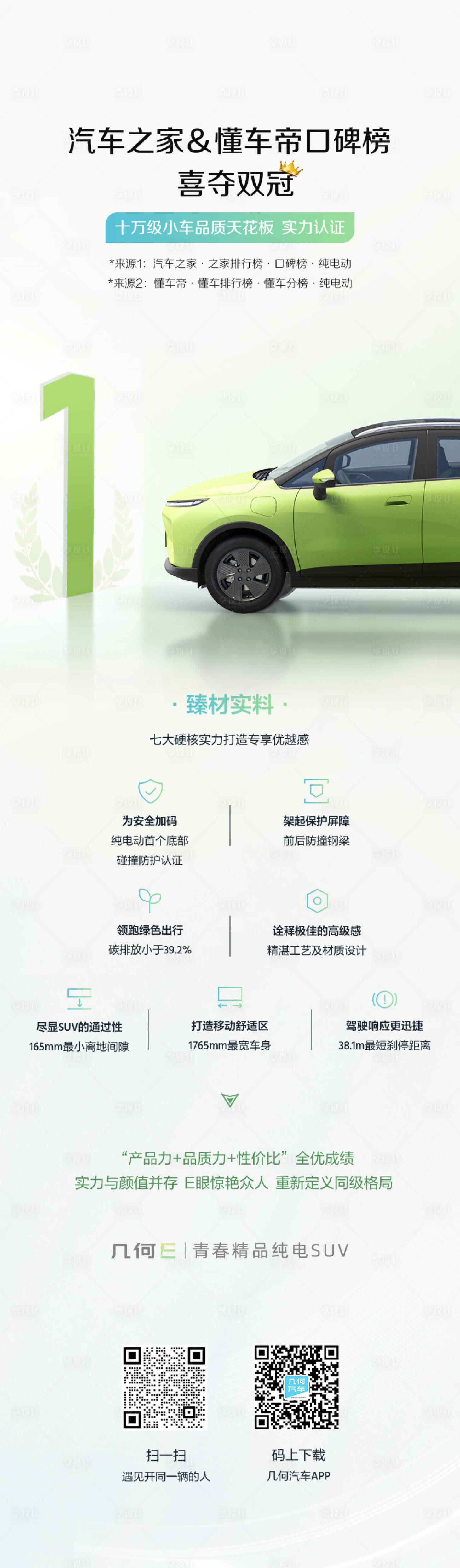 源文件下载【享设计】搜索编号：10460035504223618【几何汽车获奖海报】