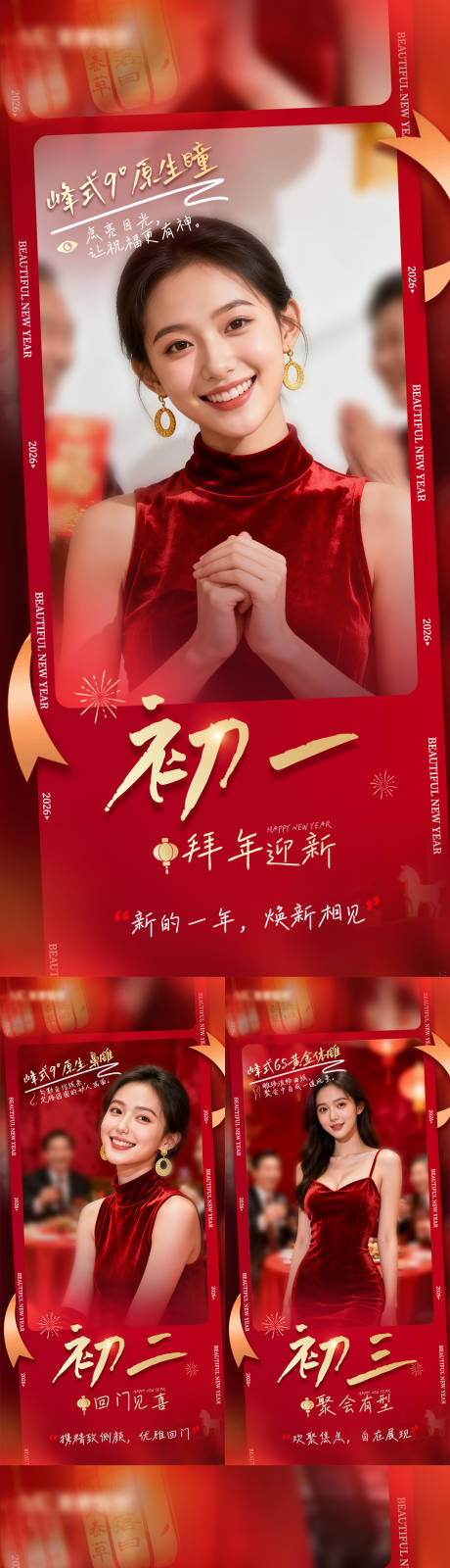 源文件下载【享设计】搜索编号：65170035532649653【马年春节医美高级海报】