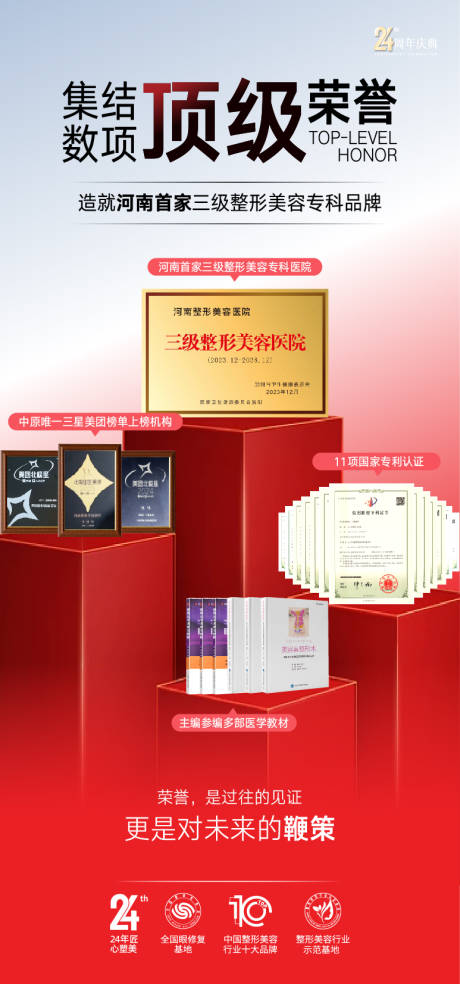 源文件下载【享设计】搜索编号：71690035494535737【整形美容荣誉海报  】