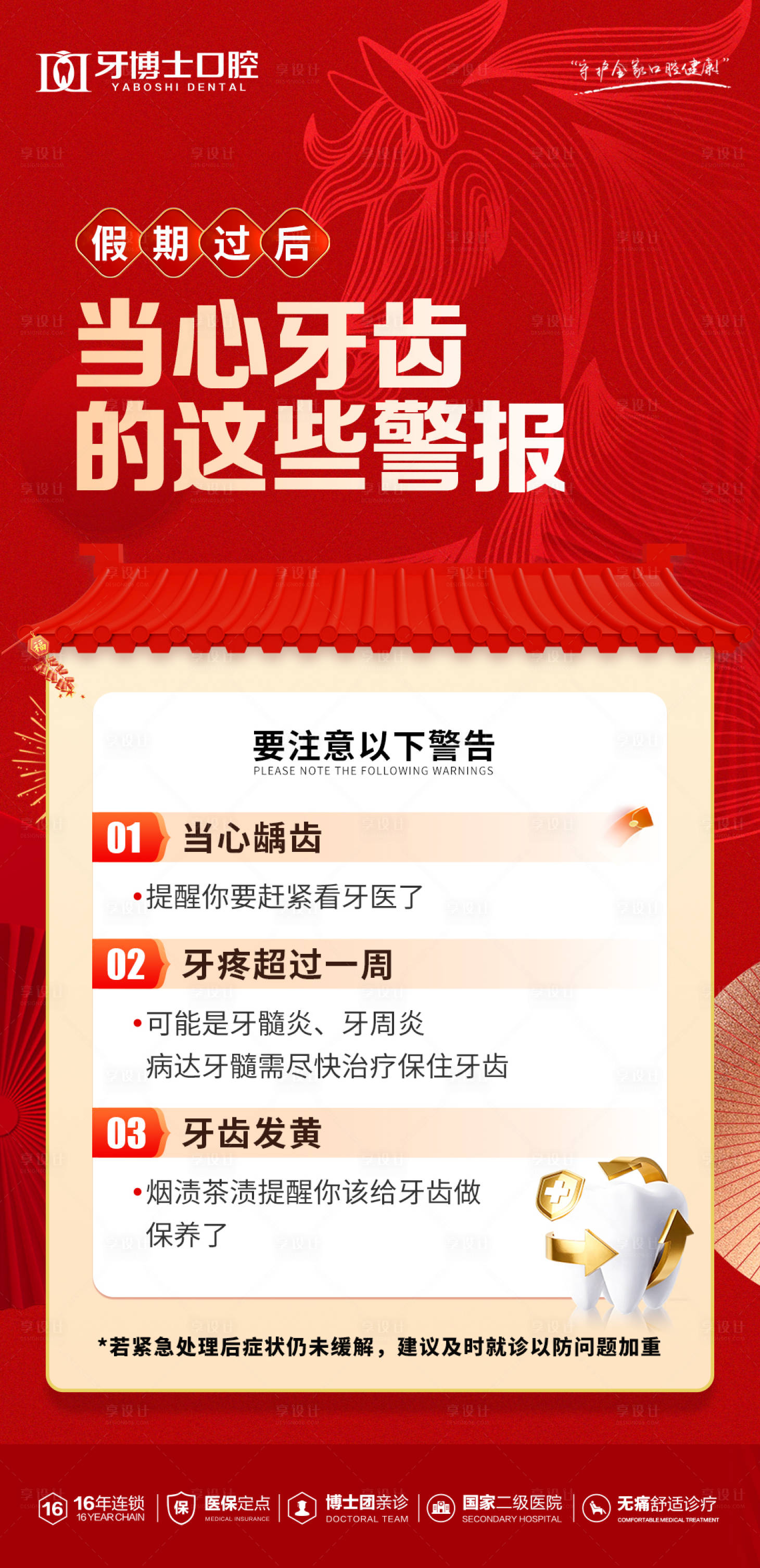 源文件下载【享设计】搜索编号：98290035515521890【口腔科普宣传海报】