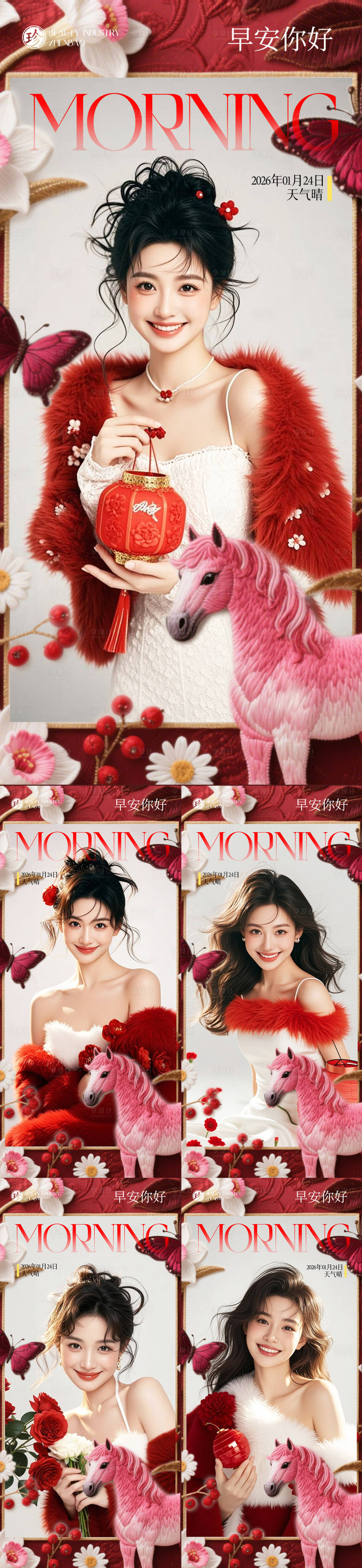 源文件下载【享设计】搜索编号：59580035349519069【早安你好医美】