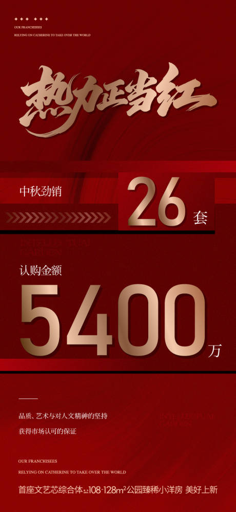 源文件下载【享设计】搜索编号：92480035589427699【地产热销数字数据海报】
