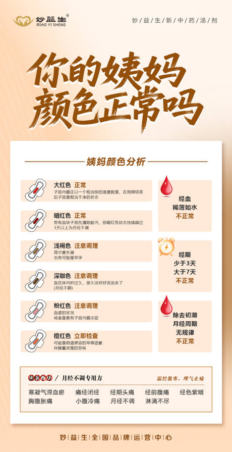 源文件下载【享设计】搜索编号：15630035385493759【月经姨妈颜色海报】