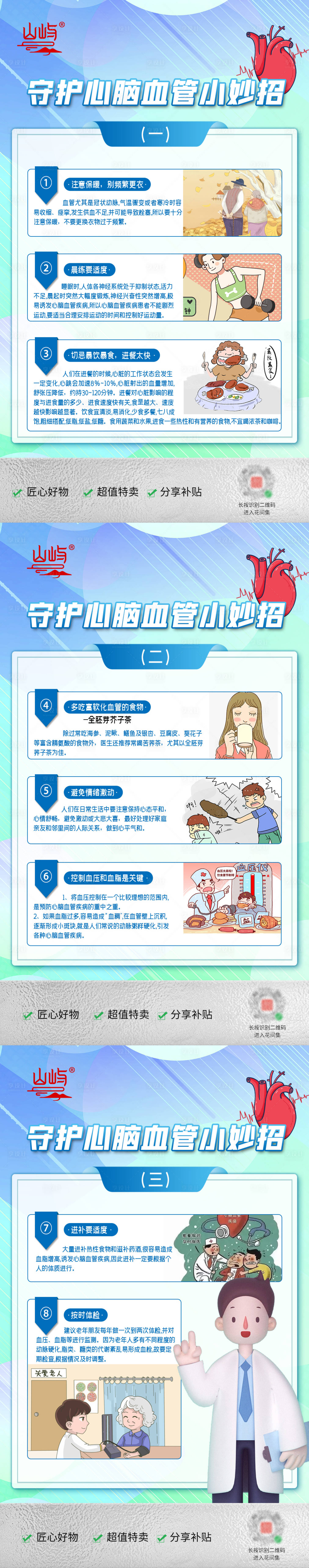 源文件下载【享设计】搜索编号：10610035351871610【心脑血管科普知识系列海报】