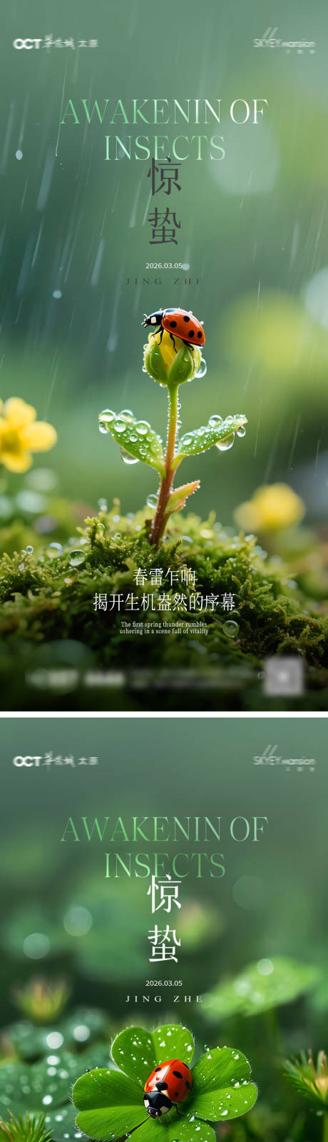 源文件下载【享设计】搜索编号：17920035559746709【惊蛰系列海报】