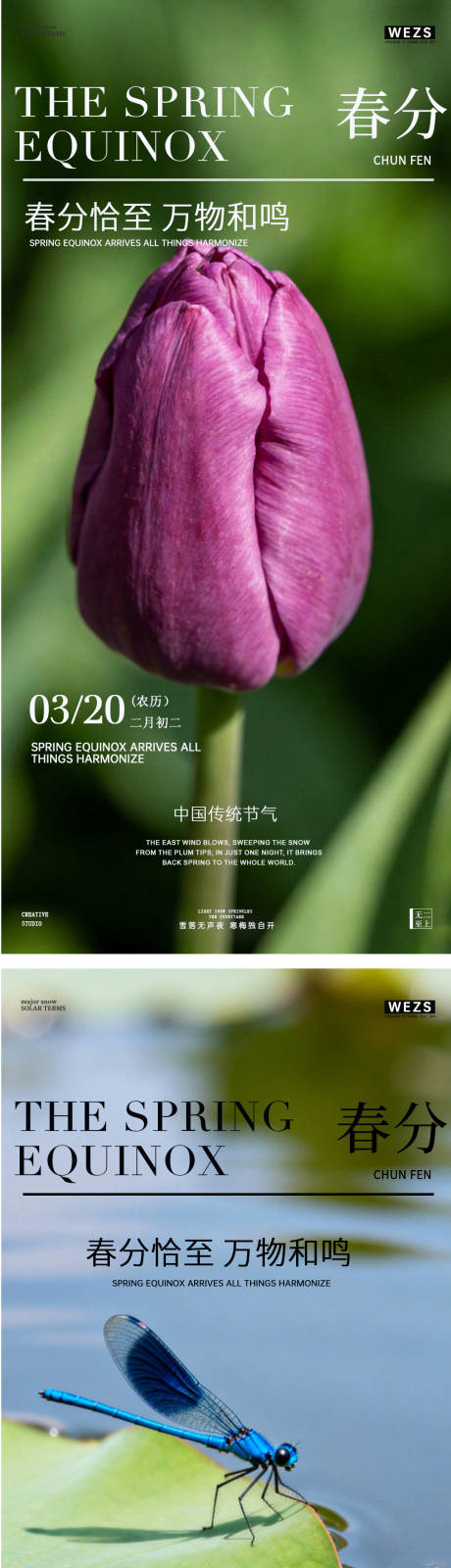 源文件下载【享设计】搜索编号：15160035509913006【地产惊蛰春分春天风景海报】