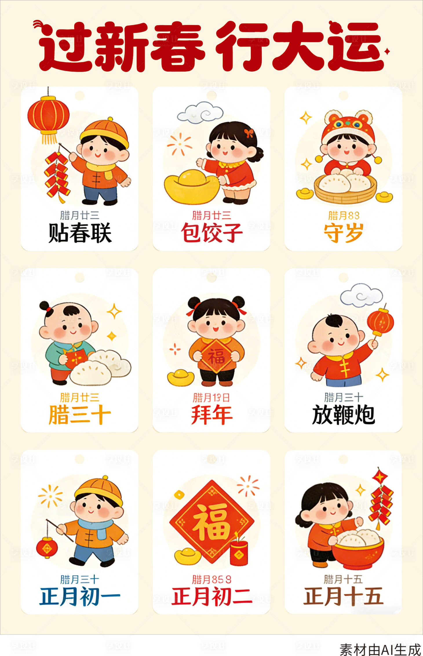 源文件下载【享设计】搜索编号：65230035405409896【春节习俗】