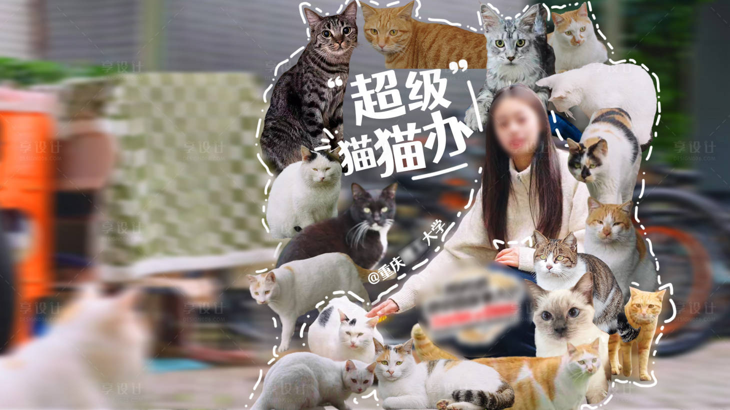 源文件下载【享设计】搜索编号：36380035564985099【猫猫视频封面海报展板】