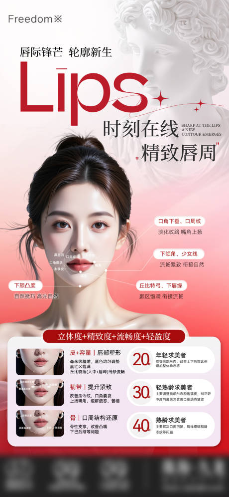 源文件下载【享设计】搜索编号：19370035330605300【医美口周抗衰海报】