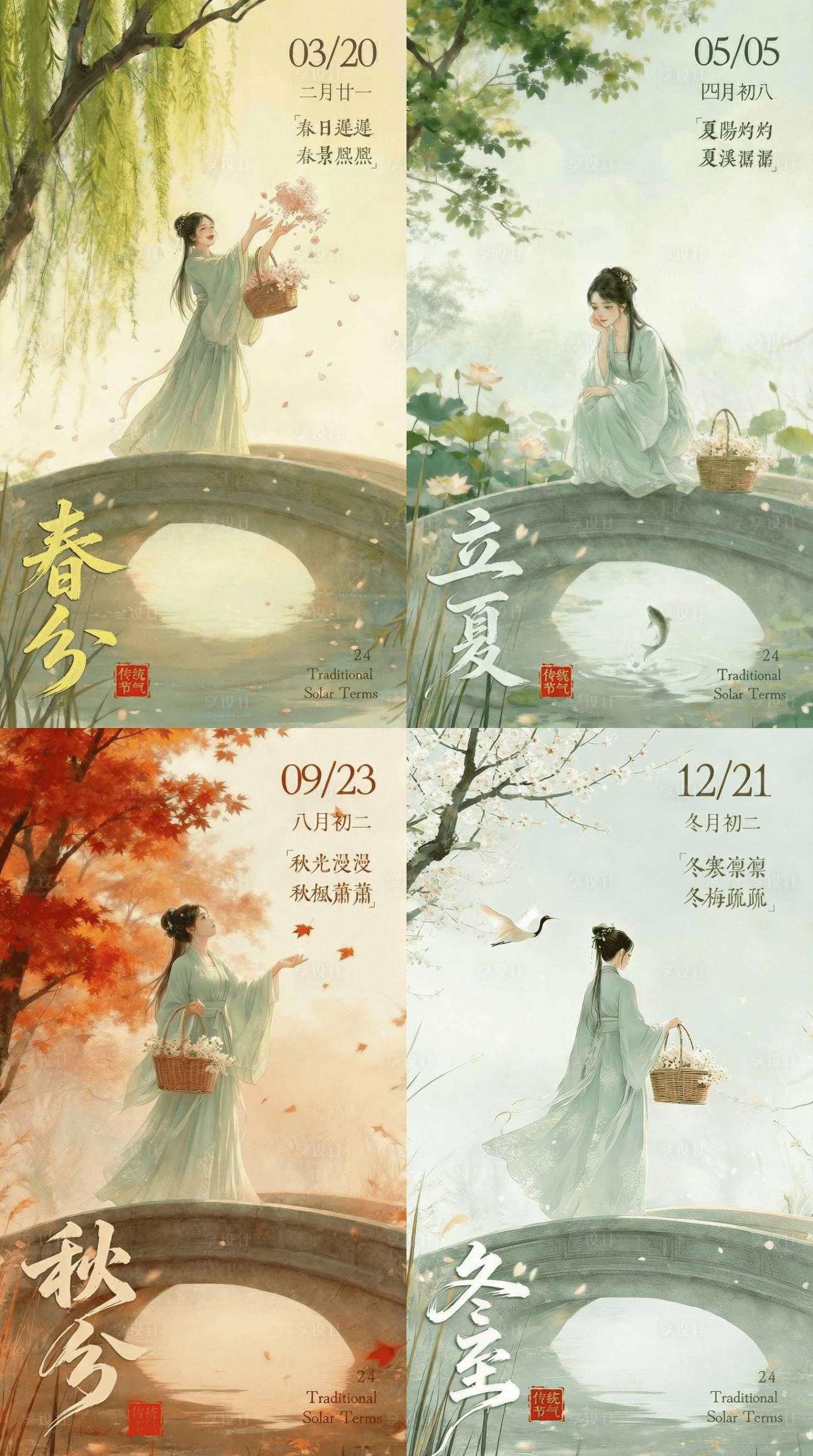 源文件下载【享设计】搜索编号：78670035438726414【AIGC二十四节气海报】