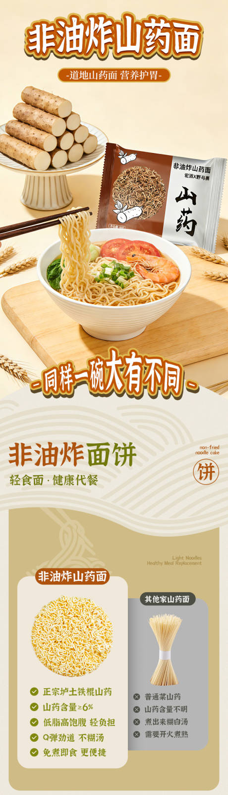 源文件下载【享设计】搜索编号：25370035449053043【非油炸山药面】