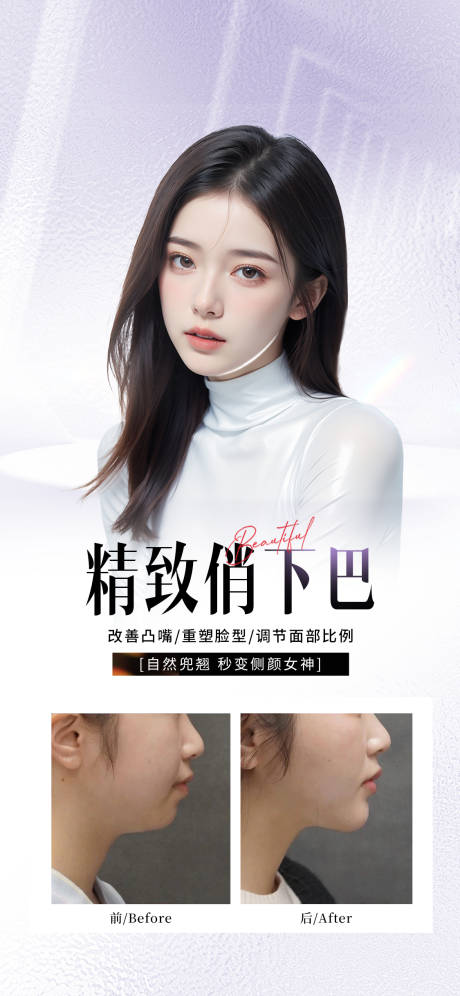 源文件下载【享设计】搜索编号：59870035316816785【医美精致下巴】