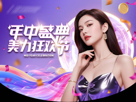 源文件下载【享设计】搜索编号：56830035386878709【医美院内活动物料吊旗】