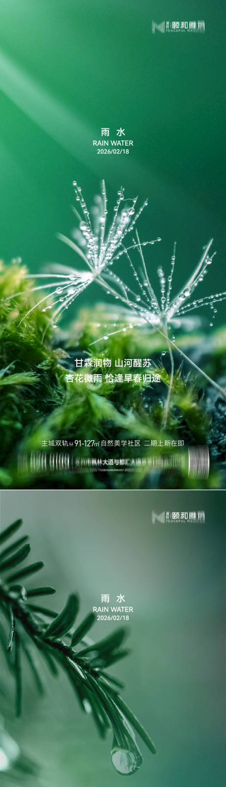 源文件下载【享设计】搜索编号：69180035462413691【雨水节气海报 】
