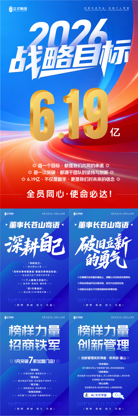 源文件下载【享设计】搜索编号：74260035465849296【企业文化激励宣传海报】