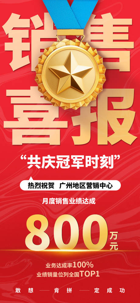 源文件下载【享设计】搜索编号：89500035542942116【2026销售喜报海报】