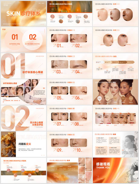 源文件下载【享设计】搜索编号：77410035554726921【美业皮肤分析PPT】