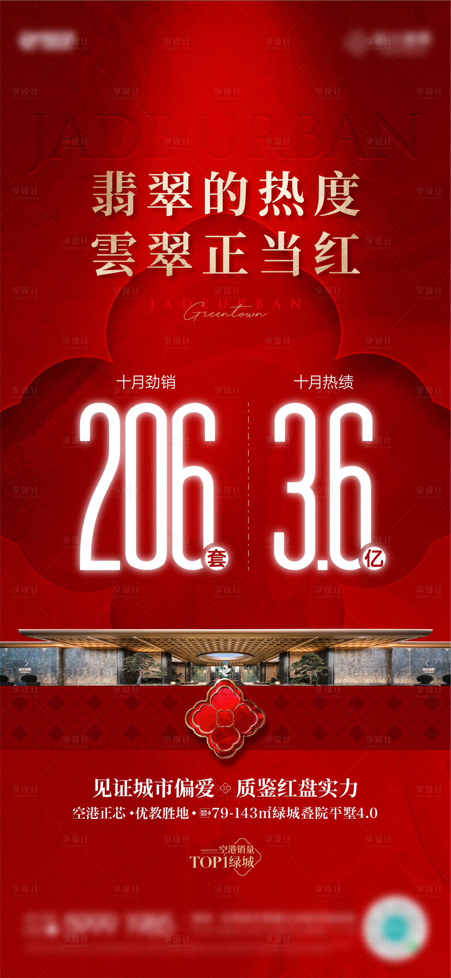 源文件下载【享设计】搜索编号：59010035326338578【房地产热销业绩系列海报】