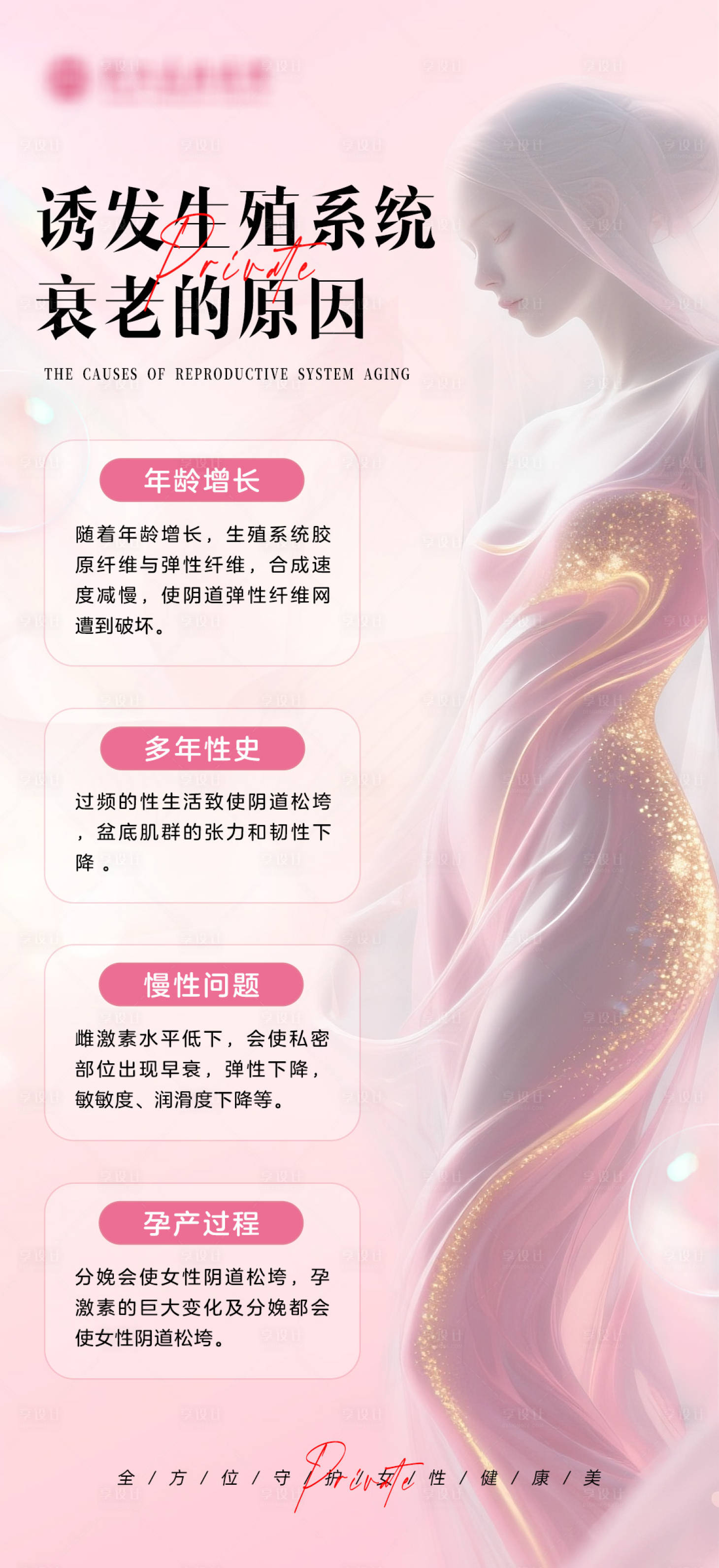 源文件下载【享设计】搜索编号：16590035313571316【女性健康抗老海报】