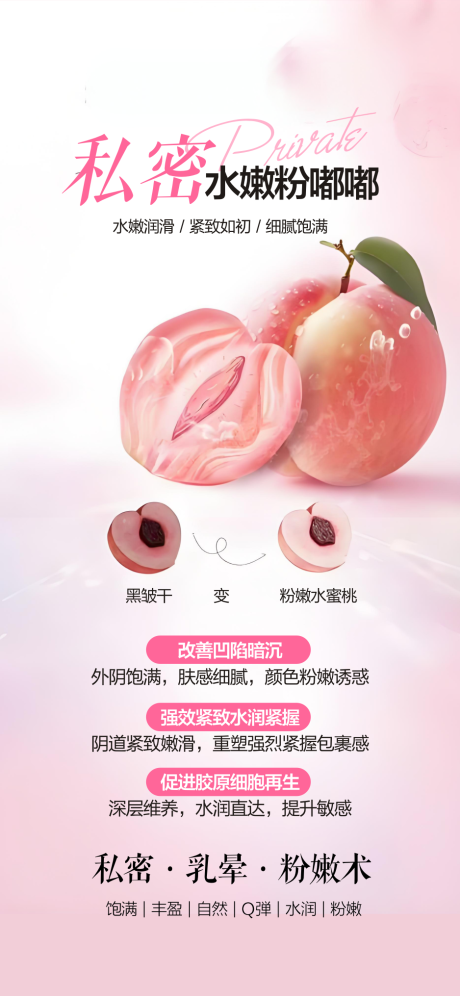 源文件下载【享设计】搜索编号：14710035397686677【私密修复抗衰宣传海报】