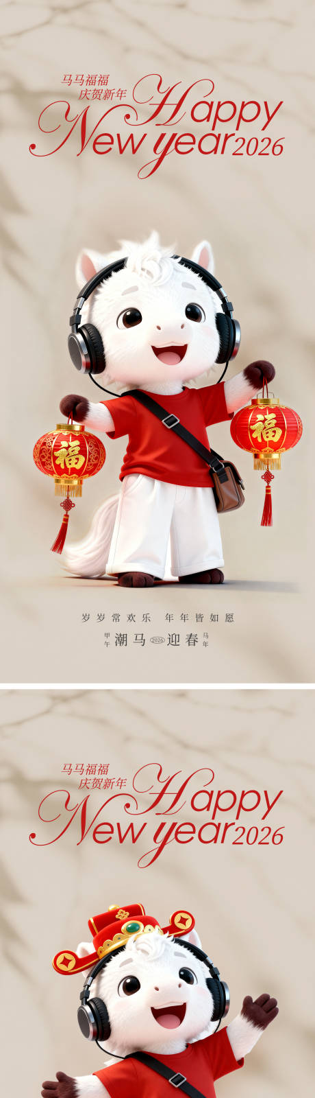 源文件下载【享设计】搜索编号：20160035423369399【春节小马庆新年】