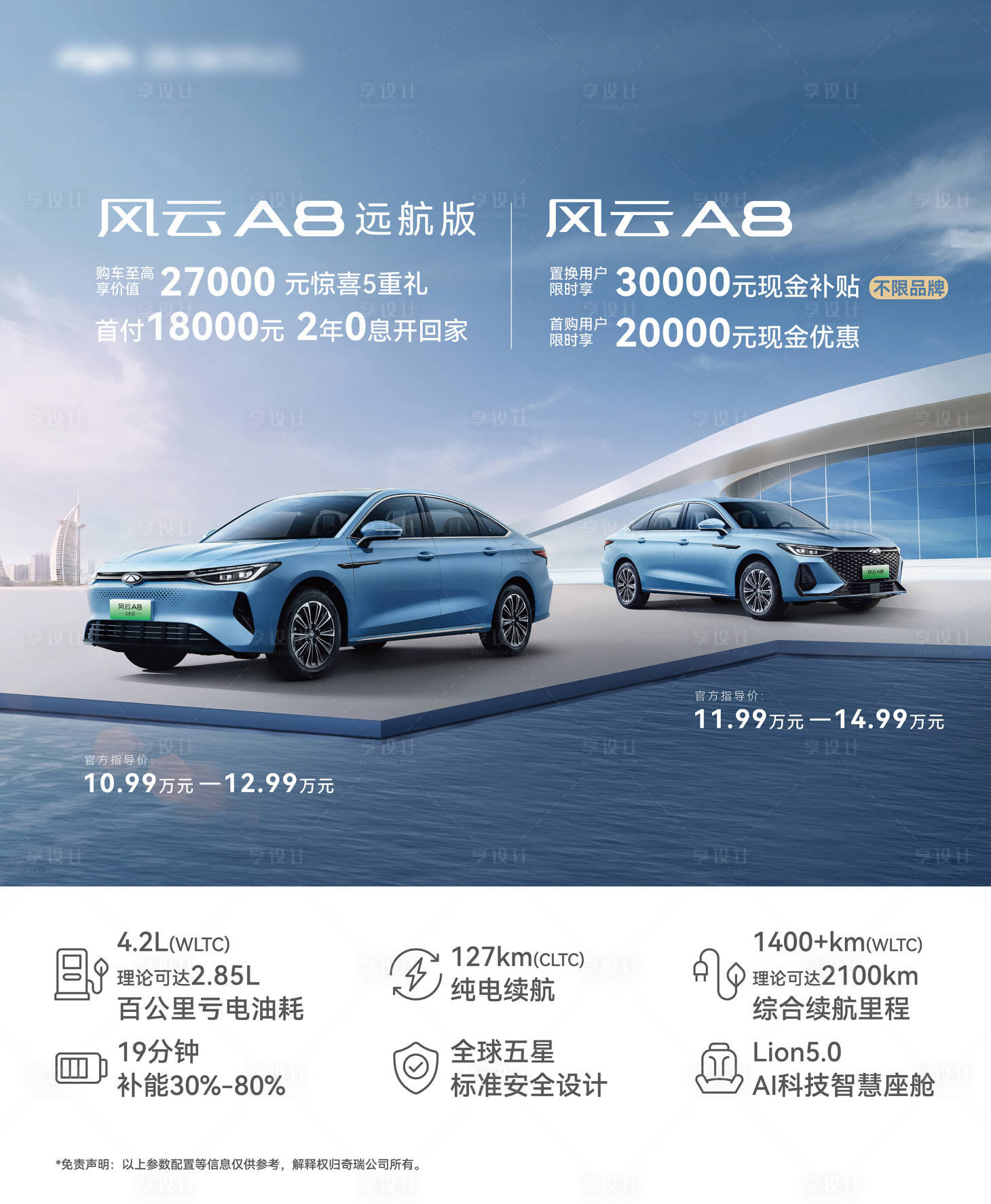 源文件下载【享设计】搜索编号：73240035430228345【双车广告机汽车海报】