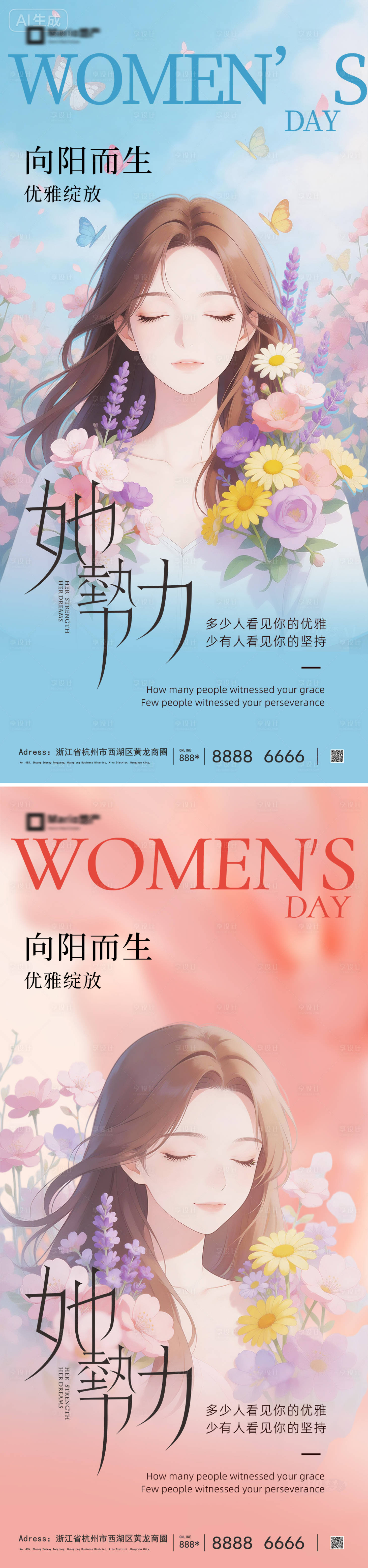 源文件下载【享设计】搜索编号：66150035534234317【妇女节海报】