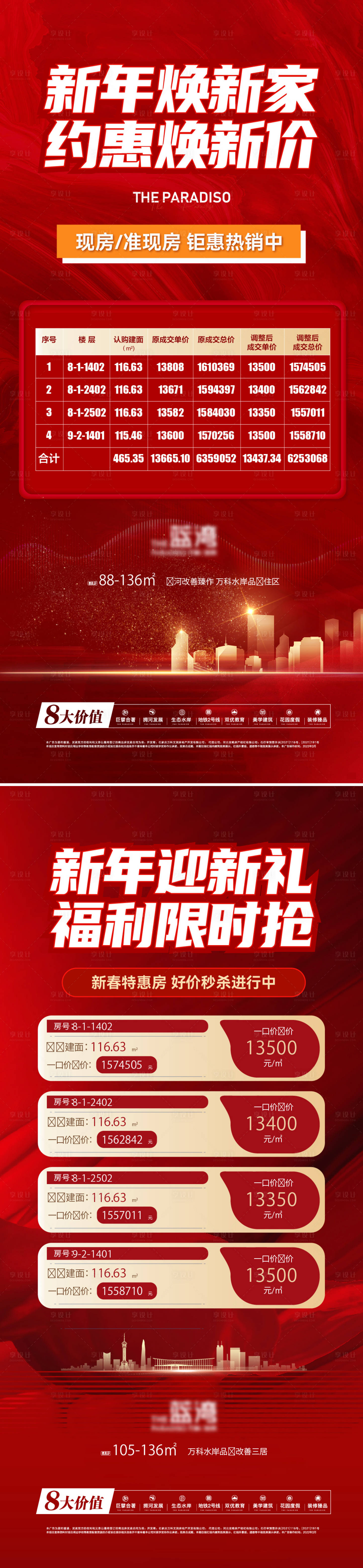 源文件下载【享设计】搜索编号：36030035546837293【新年新春特价房系列海报】