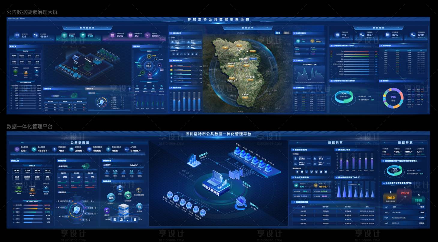 源文件下载【享设计】搜索编号：89840035328871257【公告数据要素治理大屏】