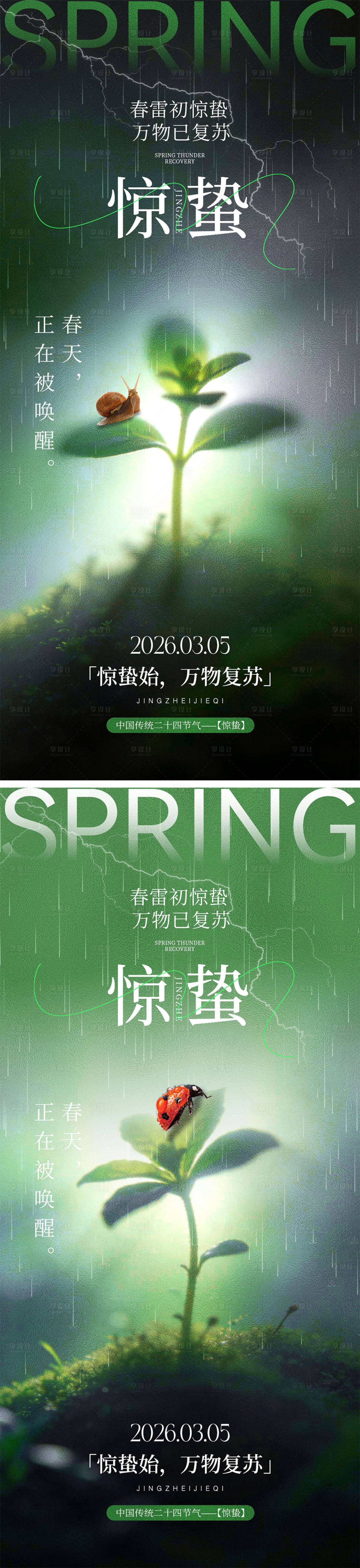 源文件下载【享设计】搜索编号：38940035491579057【惊蛰海报宣传海报】