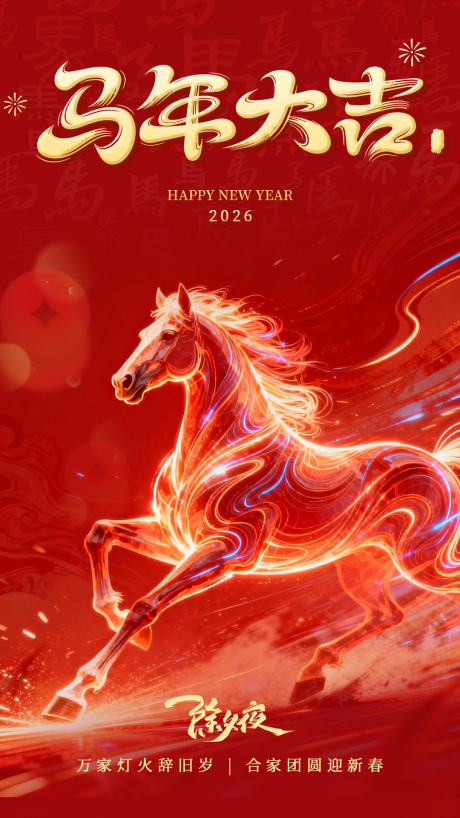 源文件下载【享设计】搜索编号：56510035439037692【除夕海报】