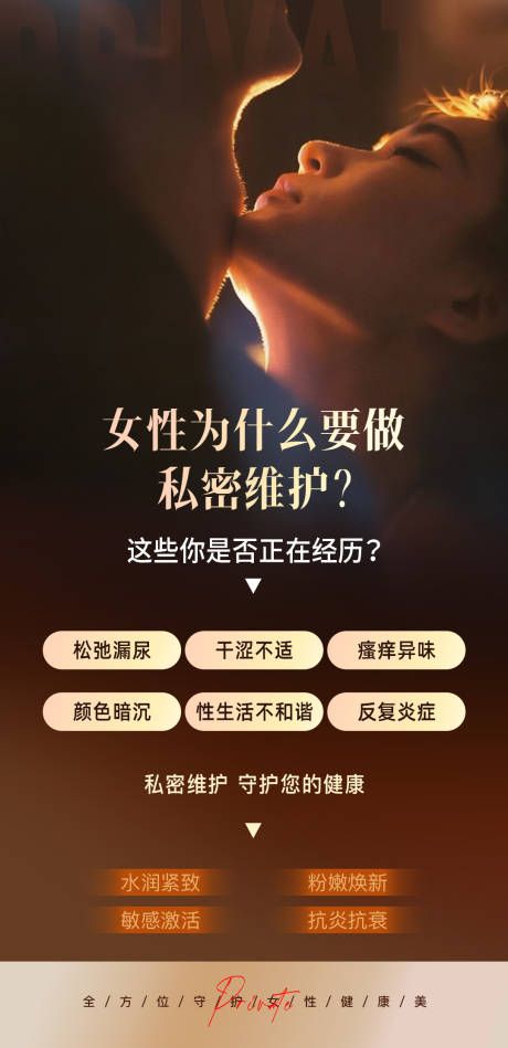 源文件下载【享设计】搜索编号：71220035532749324【女性为什么要做私密维护海报】