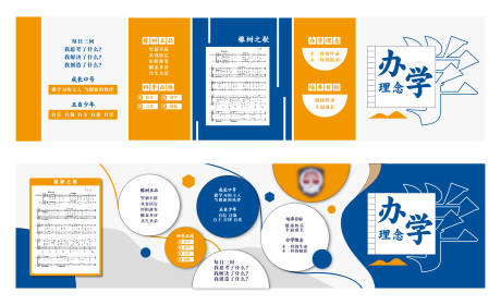 源文件下载【享设计】搜索编号：41860035372851580【学校文化墙】