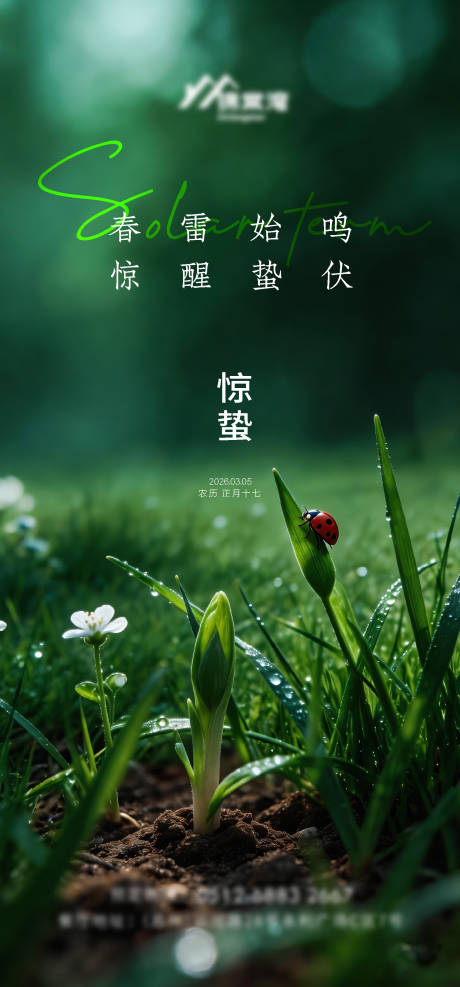 源文件下载【享设计】搜索编号：75800035552381837【惊蛰节气海报】