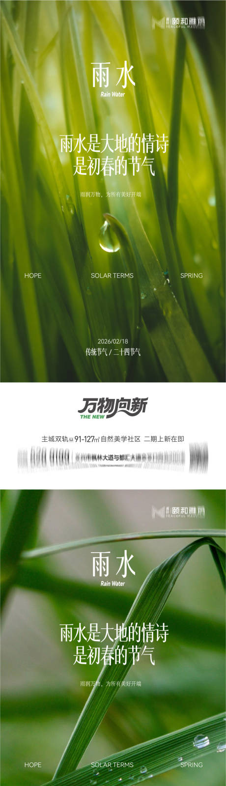 源文件下载【享设计】搜索编号：86340035462274995【雨水节气海报 】