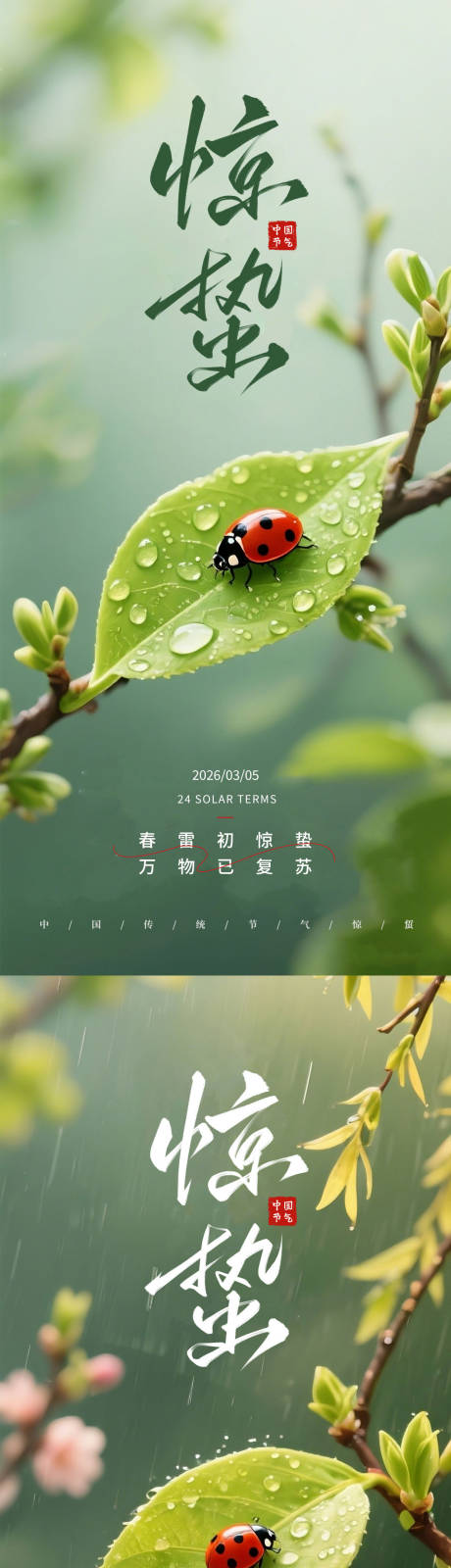 源文件下载【享设计】搜索编号：46120035542128563【惊蜇海报】