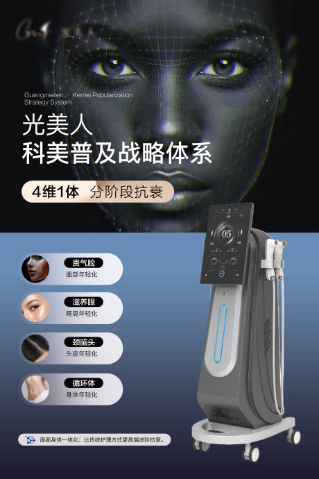 源文件下载【享设计】搜索编号：35570035837433664【科美仪器普及战略体系海报】
