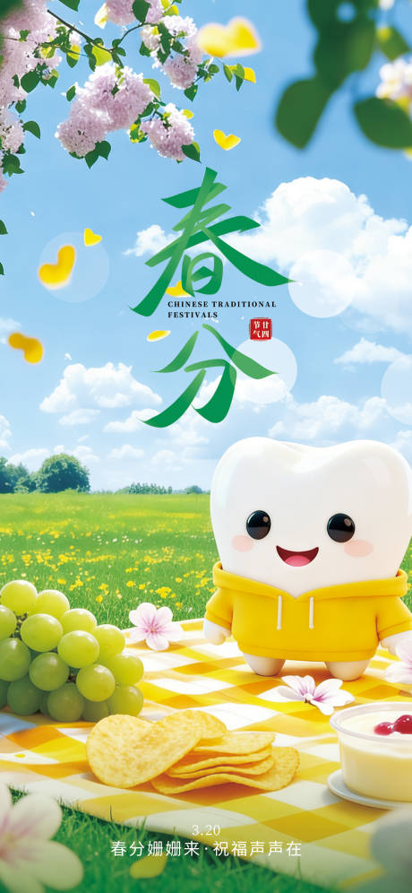 源文件下载【享设计】搜索编号：22620035913926309【二十四节气春分】