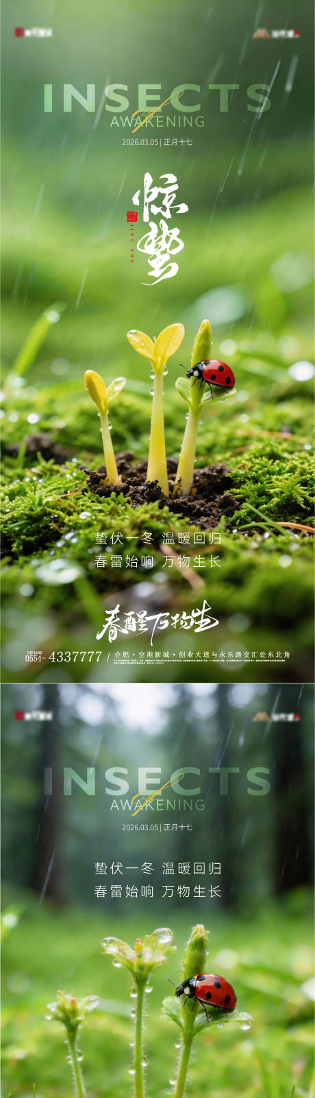 源文件下载【享设计】搜索编号：48960035610822034【惊蛰实景节气海报】