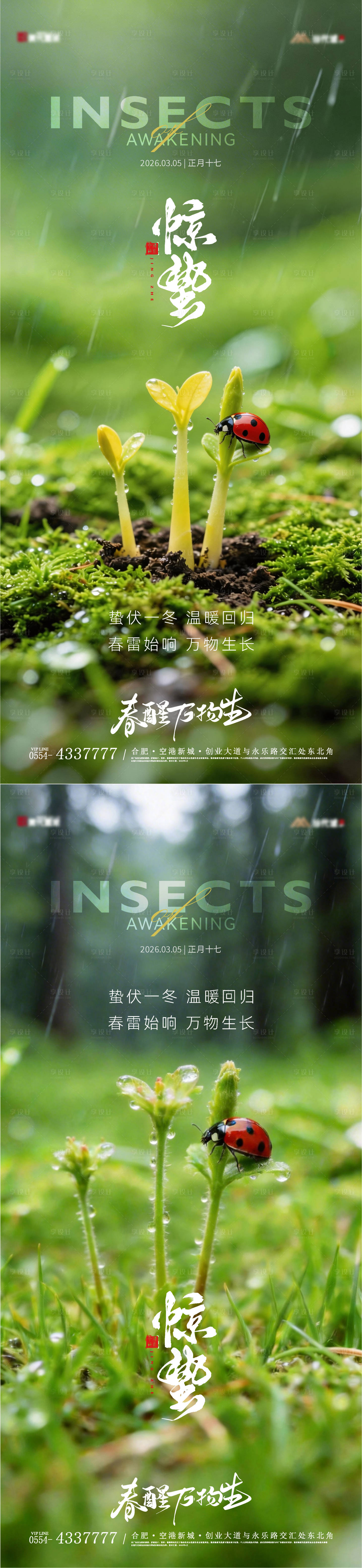 源文件下载【享设计】搜索编号：48960035610822034【惊蛰实景节气海报】