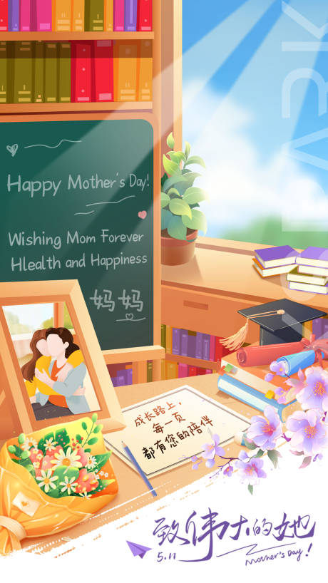 源文件下载【享设计】搜索编号：96390035921157824【母亲节海报】