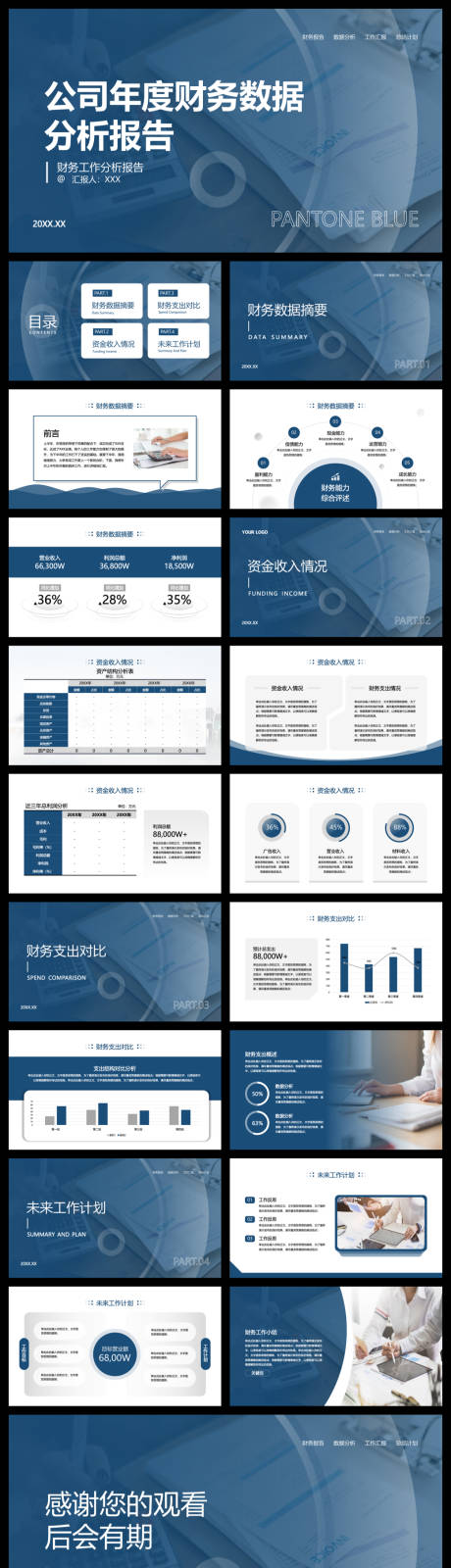 源文件下载【享设计】搜索编号：71940035883488875【公司年度财务数据分析报告】