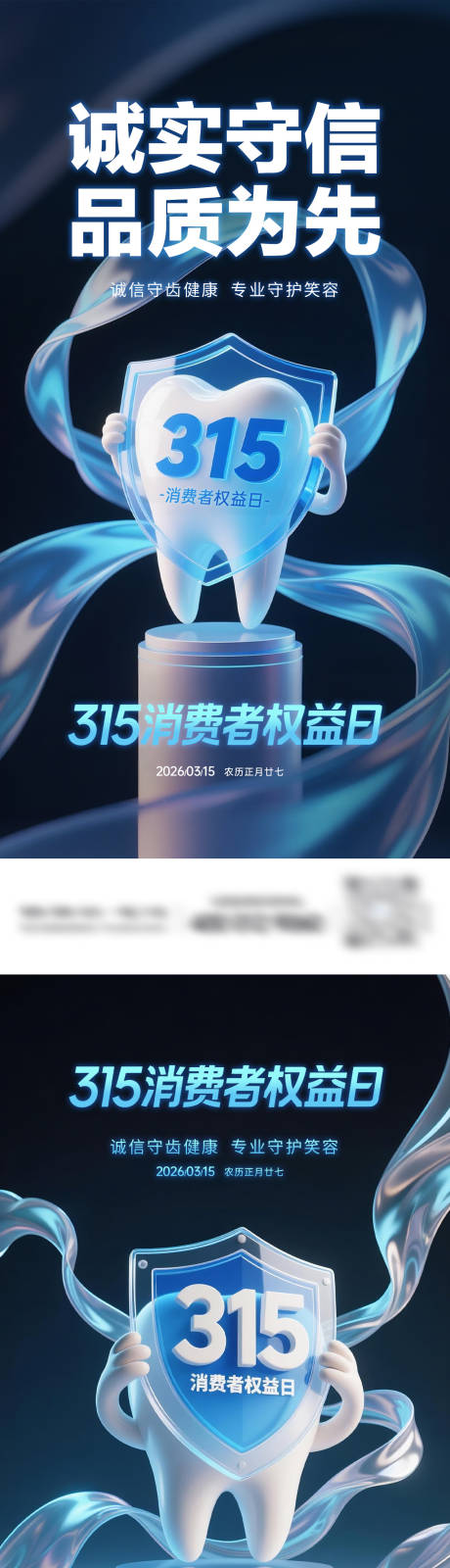 源文件下载【享设计】搜索编号：71590035787742352【口腔消费者权益日系列海报】