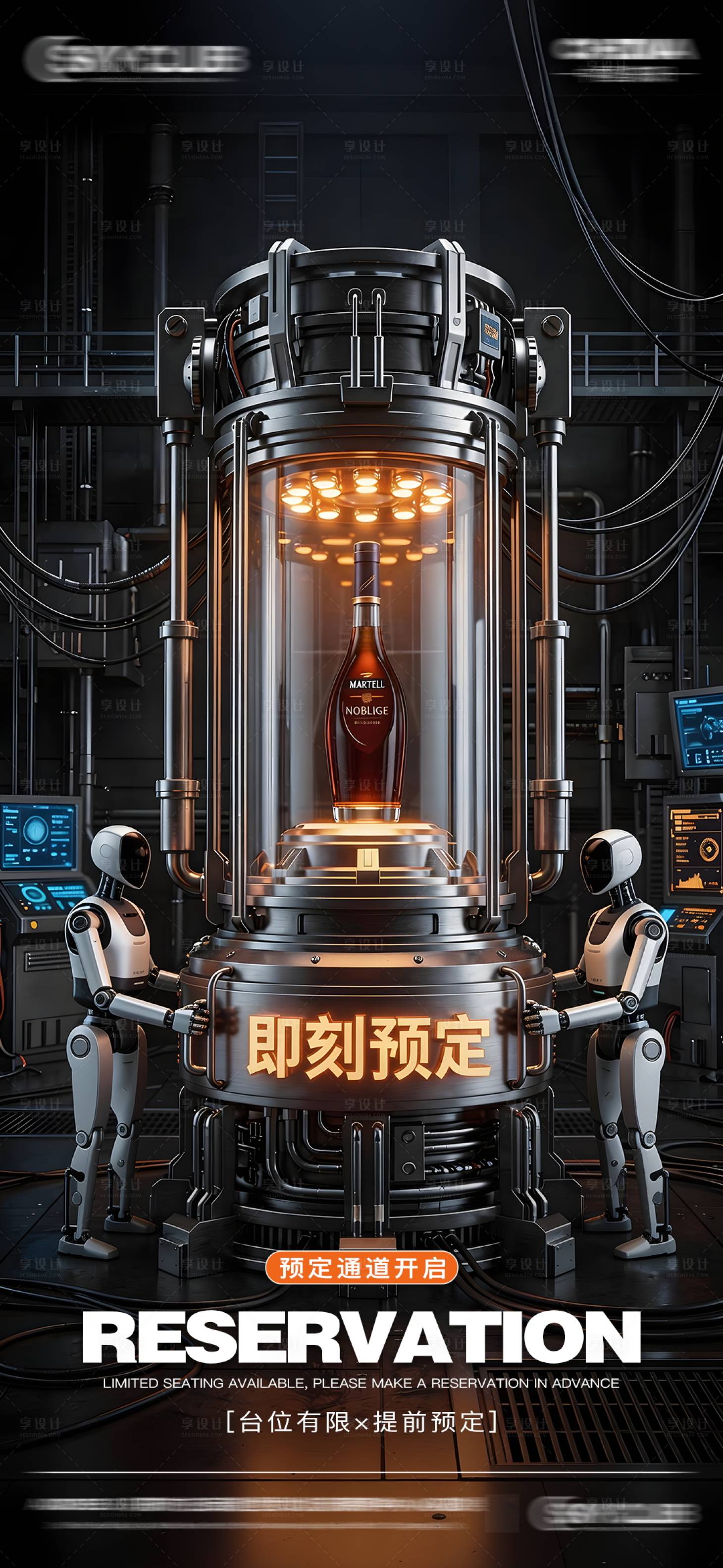源文件下载【享设计】搜索编号：78390036078273498【酒吧ktv预定邀约海报】