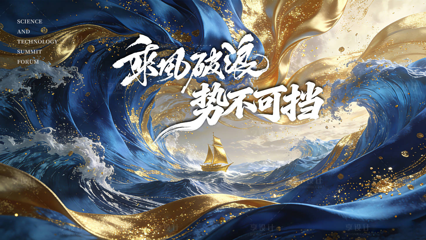 源文件下载【享设计】搜索编号：45400035869173465【高考中考加油乘风破浪背景板】
