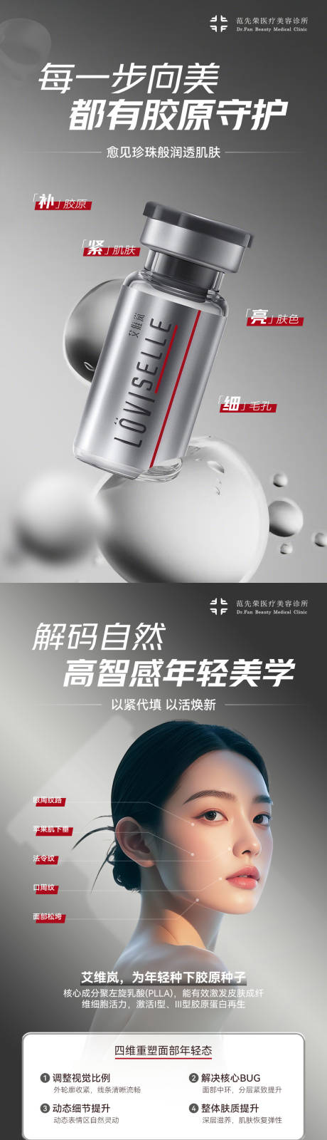 源文件下载【享设计】搜索编号：79030035708268092【医美产品艾维岚童颜科普海报】