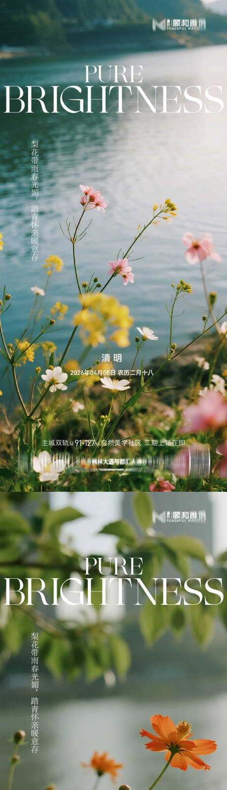 源文件下载【享设计】搜索编号：11570036087846116【清明节气海报二十四春天】