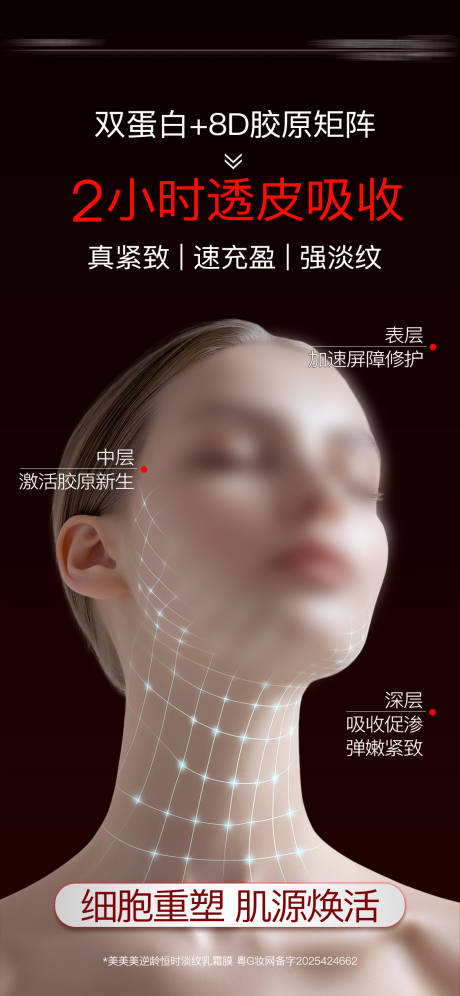 源文件下载【享设计】搜索编号：35590035890837287【高端化妆品面膜详情海报设计】