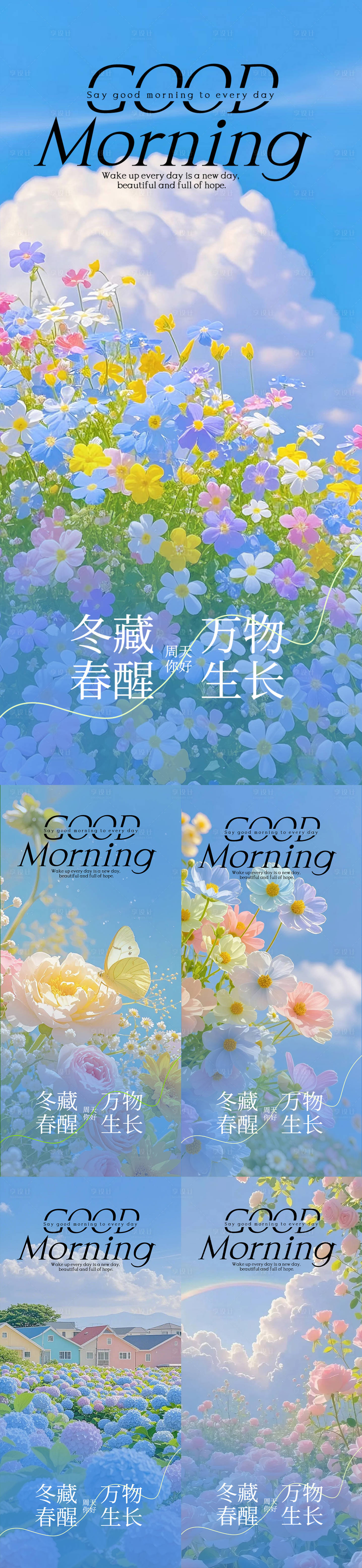 源文件下载【享设计】搜索编号：54740035853376493【早安清晨海报】