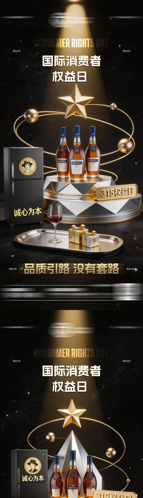 源文件下载【享设计】搜索编号：51260035839077905【酒吧315消费者权益日海报】
